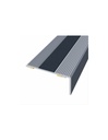 Aluminio Plata (03) Cant. escalera 42x21 Adhesivo / Antideslizante 300cm