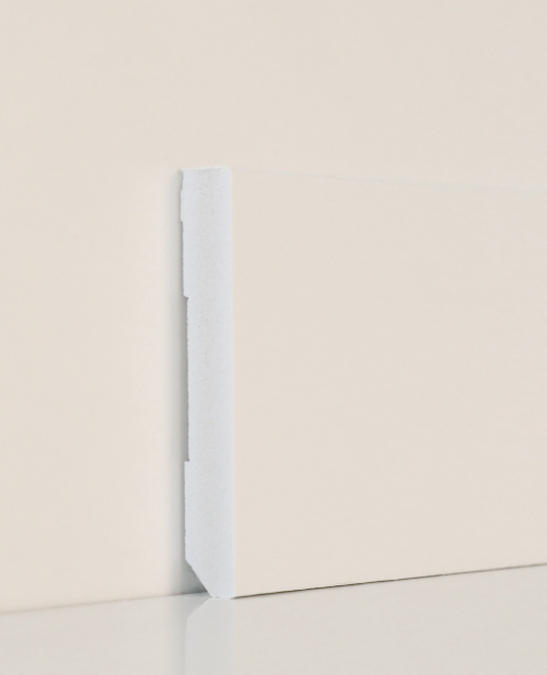 Rodapié  BL PVC papel lacado blanco ral 9003   2250x80X12mm