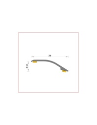 [BG3728727001C] Junta Transición Roble Hus / 4008 / 1008 (87) dif.nivel 3-12 270 cm.