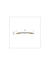 [BG370S427001C] Junta dilatacion Roble Claro Loft / 536 (S4) Junta 37 mm  270 cm.  Blister - FP952